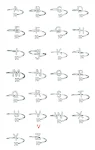 Anel de Letras Chic Feminino Ajustável Personalizado Simples Moda Anéis Jóias Elegante Acessório. — foto 11