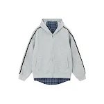 Blusa xadrez com capuz e cardigan emendado, casaco estiloso e confortável para diversas ocasiões, perfeito para o outono e inverno. — foto 5
