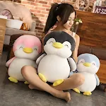 Pelúcia de pinguim macia e fofa, ideal para abraçar. Um companheiro perfeito para crianças e colecionadores. Presente encantador e divertido. — foto 3