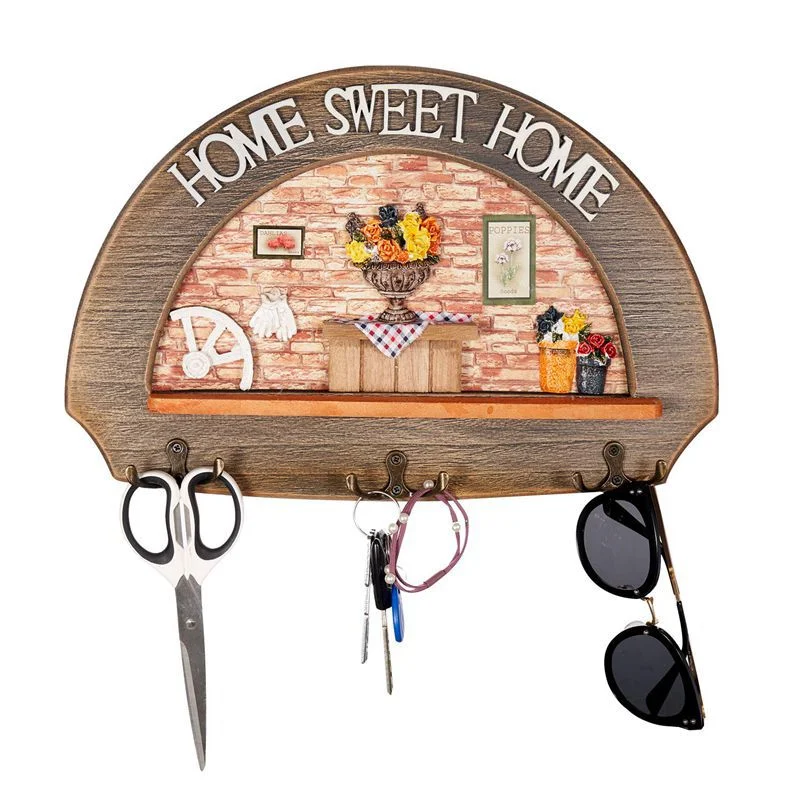 Classic Retro Wooden Kitchen Hook Coat Rack Innovative Home Decorative Wall Hanger Functional and Stylish Storage Soluti — photo 2