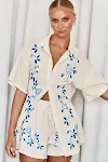 Blue Embroidery