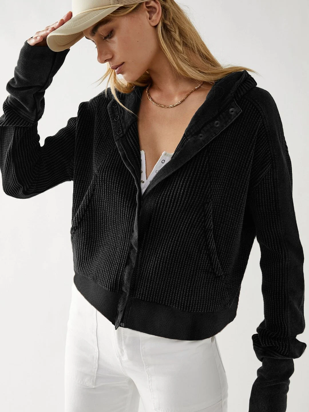 Title 17, Womens Fashion Hooded Sweatshirt Jacket Zipper...