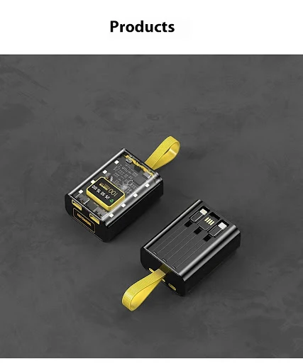 Title 6, Punk Transparent Mech Mini Power Bank 5000mAh F...