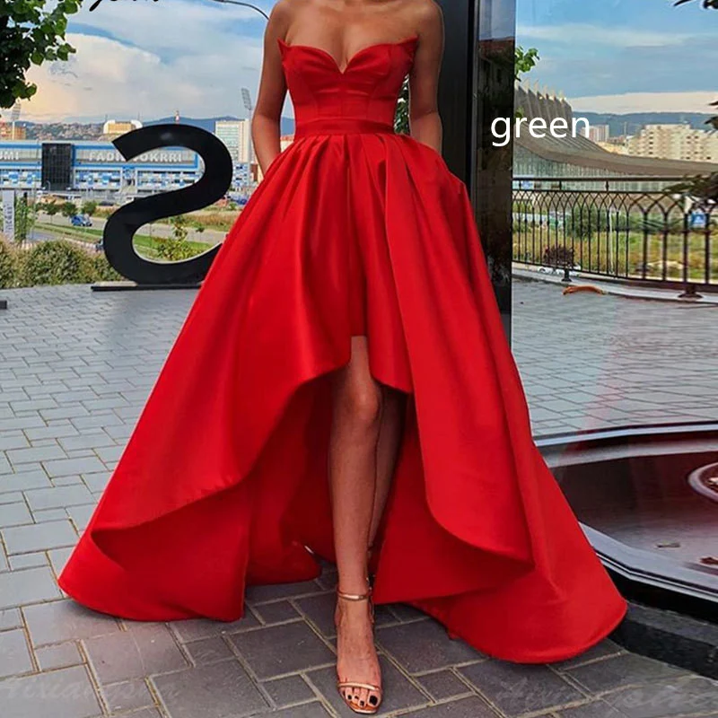 Ladies Evening Dress Sexy Tube Top Satin. Stunning satin dress perfect for special occasions. Embrace elegance and make — photo 2