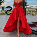 Ladies Evening Dress Sexy Tube Top Satin. Stunning satin dress perfect for special occasions. Embrace elegance and make — photo 2