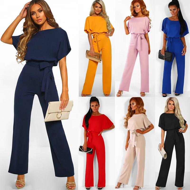 Title 1, Button short sleeve womens jumpsuit