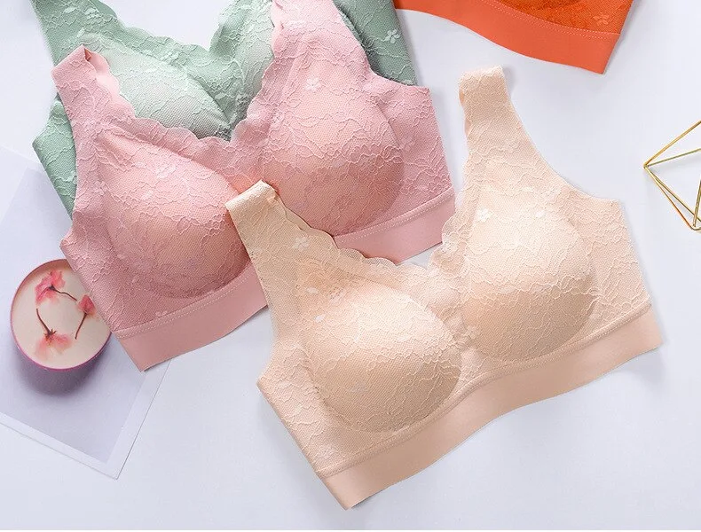 Title 4, Gathered Invisible Vest Bra with beautiful back...