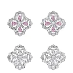 Orecchini in zirconio Snow Full Diamond, gioielli per le orecchie. Brillantezza e design unici, per un'eleganza senza tempo con diamanti. — foto 1
