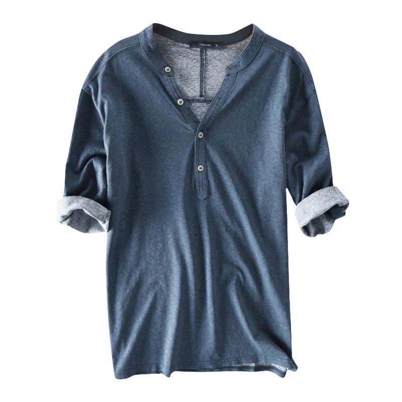 Title 5, Mens Long-sleeved Shirt European Size Top Comf...