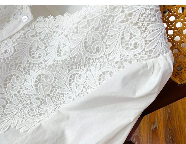 Title 4, French Design Womens Lace Shirt Temperament Bl...