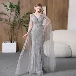 Evening Dress Banquet Slimming Fishtail Host Evening Dress — photo 7