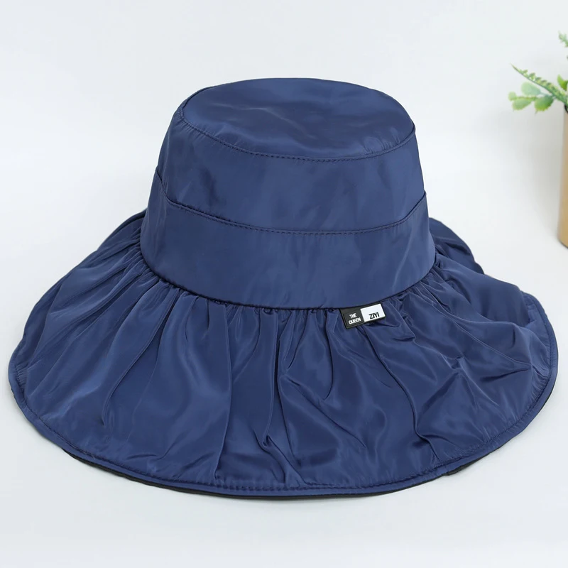 Title 5, Black Plastic Sun Hat Foldable Sun Hat Anti-ult...