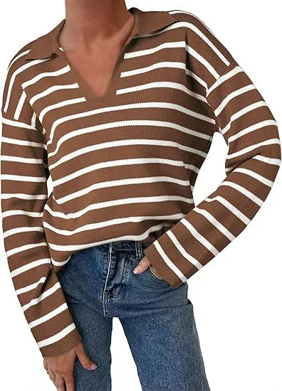 College Style Striped Knitted Long Sleeve for Men, a comfortable and versatile shirt perfect for everyday wear and casua — photo 4