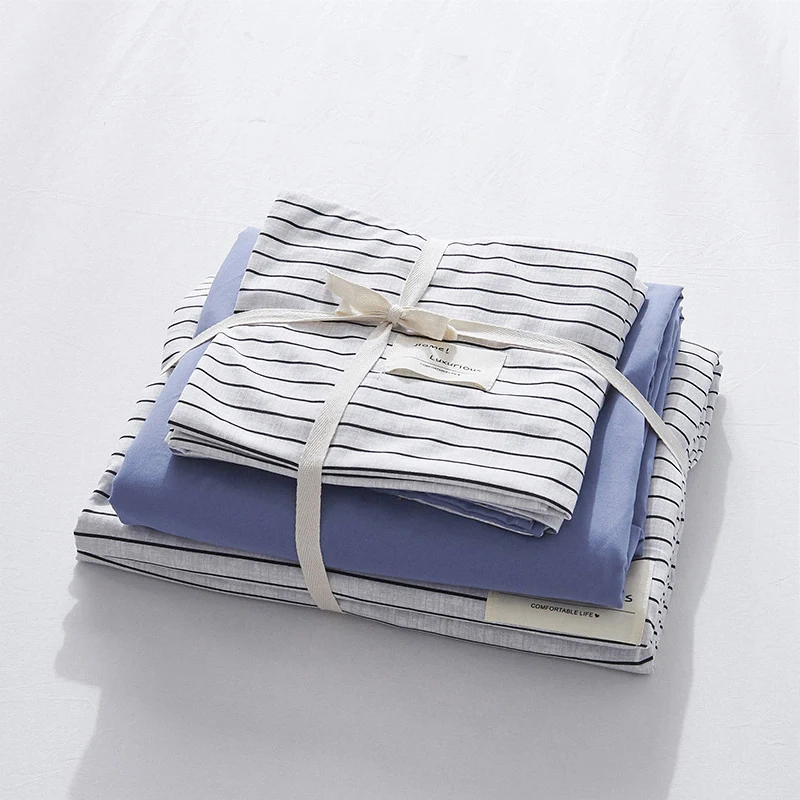 Title 1, Four-piece cotton bed set for a comfortable nig...