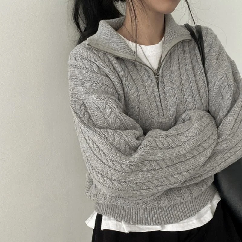 Title 4, Womens Zipper Casual Long Sleeved Pullover Top...