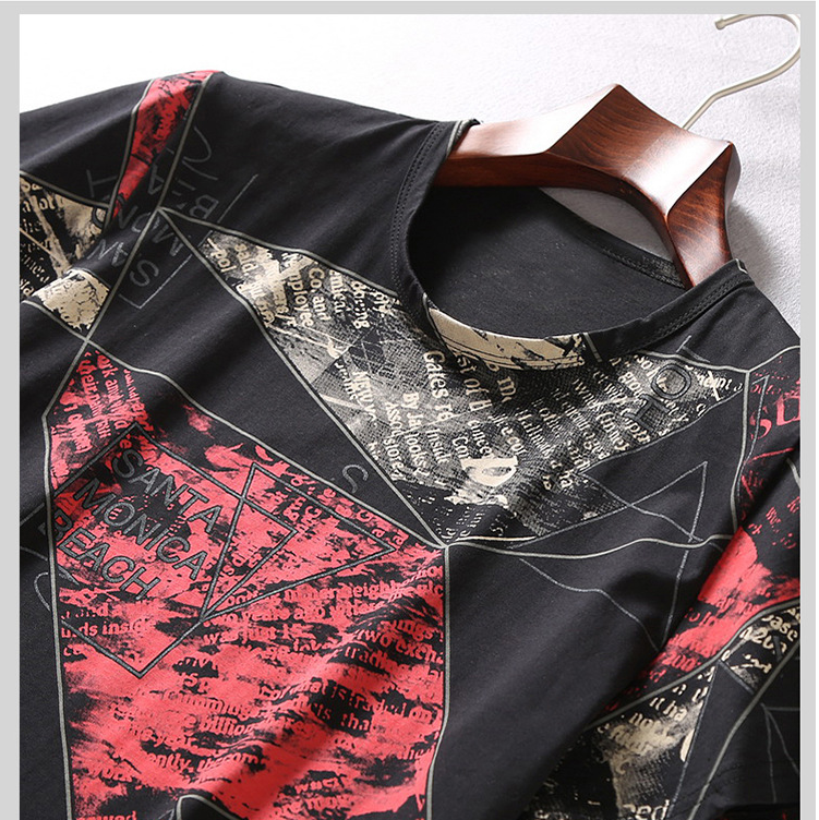 Summer Men's Plus-Sized Ice Cotton T-shirt, breathable and lightweight, ideal for hot weather, provides comfort and cool — photo 9