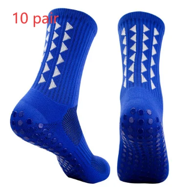Antislip voetbal sokken, halfhoog met badstof zool en verdikking voor extra comfort, demping en optimale grip. — foto 12