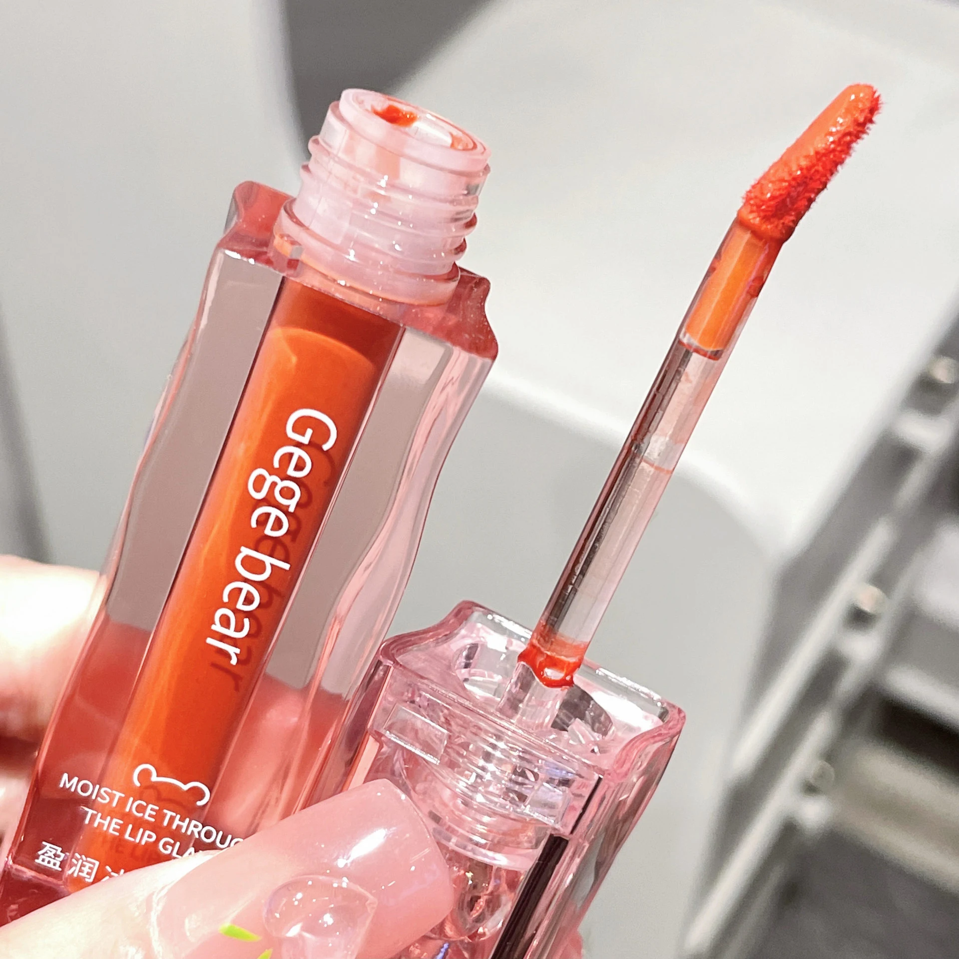 Title 4, Rich Moist Ice Transparent Lip Lacquer Water Li...