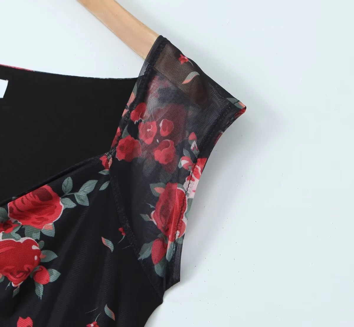 Title 5, French Vintage Style Vacation Dress with Deep V...