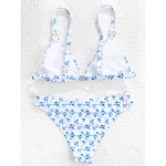 Split Badmode voor Dames met Sexy Borstpads en Print Straal op het strand met deze modieuze badmode en voel je zelfverzekerd in het water — foto 37