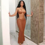 Completo gonna bikini trasparente da donna — foto 1