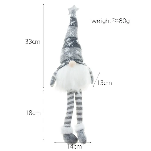 Title 2, Luminous Long-legged Faceless Doll Rudolph Orna...