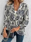 Giacca donna alla moda, cardigan con risvolto, manica lunga, completo piccolo, elegante e versatile per un look raffinato e casual — foto 7