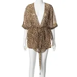 Vacation Style Comfortable Cardigan Tied Top Shorts Two-piece Suit. Relaxed, stylish, and perfect for your holiday wardr — photo 2
