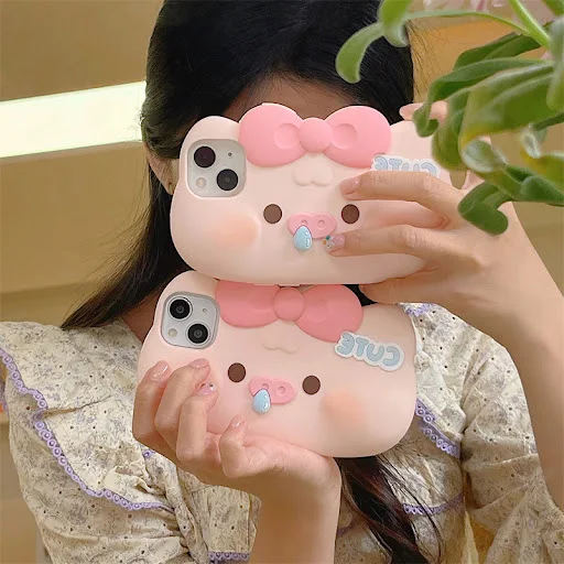 Title 2, All-inclusive Snot Pig siliconen telefoonhoesje...