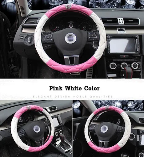 Title 7, DAD Crown Diamond Car Steering Wheel Cover prov...
