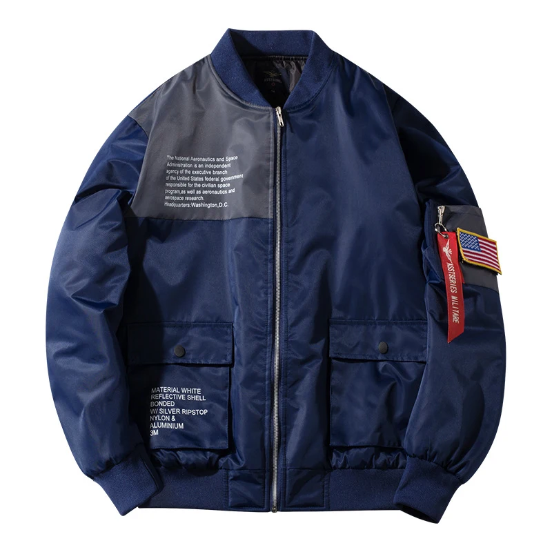Title 7, Mens Fashion Loose Casual Flight Jacket Coat, ...