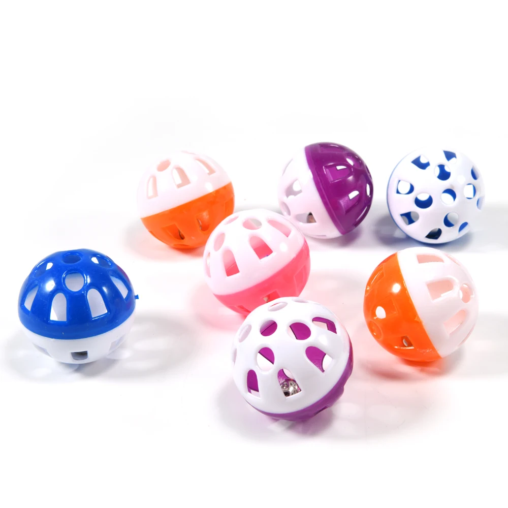 Title 5, 10pcs Pet Parrot Toy Balls Fun Colored Hollow B...