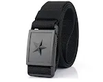 Cinto masculino de lona com fivela magnética para ajuste perfeito. Conforto e praticidade para o dia a dia. Design moderno e fácil de usar. — foto 2