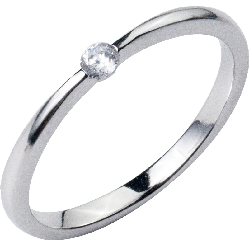 Anel feminino em prata S925 Fashion Temperament. Design elegante e sofisticado para mulheres. Adicione brilho sutil e realce seu estilo diário. — foto 9