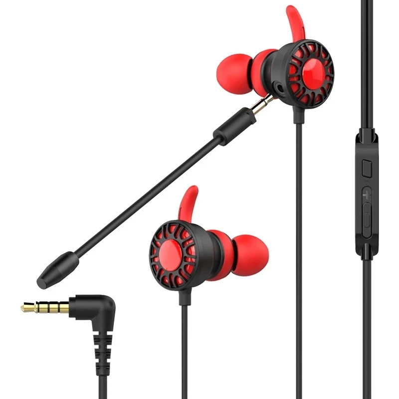 Title 4, Wire control dual wheat mobile game headset Imm...