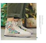 Zapatillas casuales altas de lona para skate, comodidad y estilo en cada paso, ideales para uso diario y tabla. — foto 5
