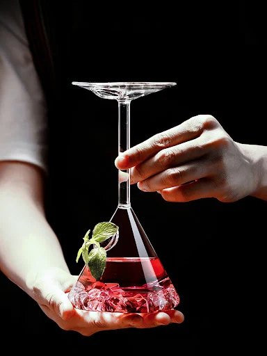 Title 2, Inverted Glass Cocktail Glass