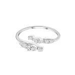 Anel Pulseira Simples de Diamante em Prata 999 Esterlina para Mulheres. Elegância e Brilho Discretos. Ideal para Uso Diário e Ocasiões Especiais. — foto 3