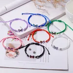 Pulseira ajustável artesanal com flor de borboleta, delicada e charmosa. Leve a beleza da natureza em seu pulso com este acessório. — foto 8