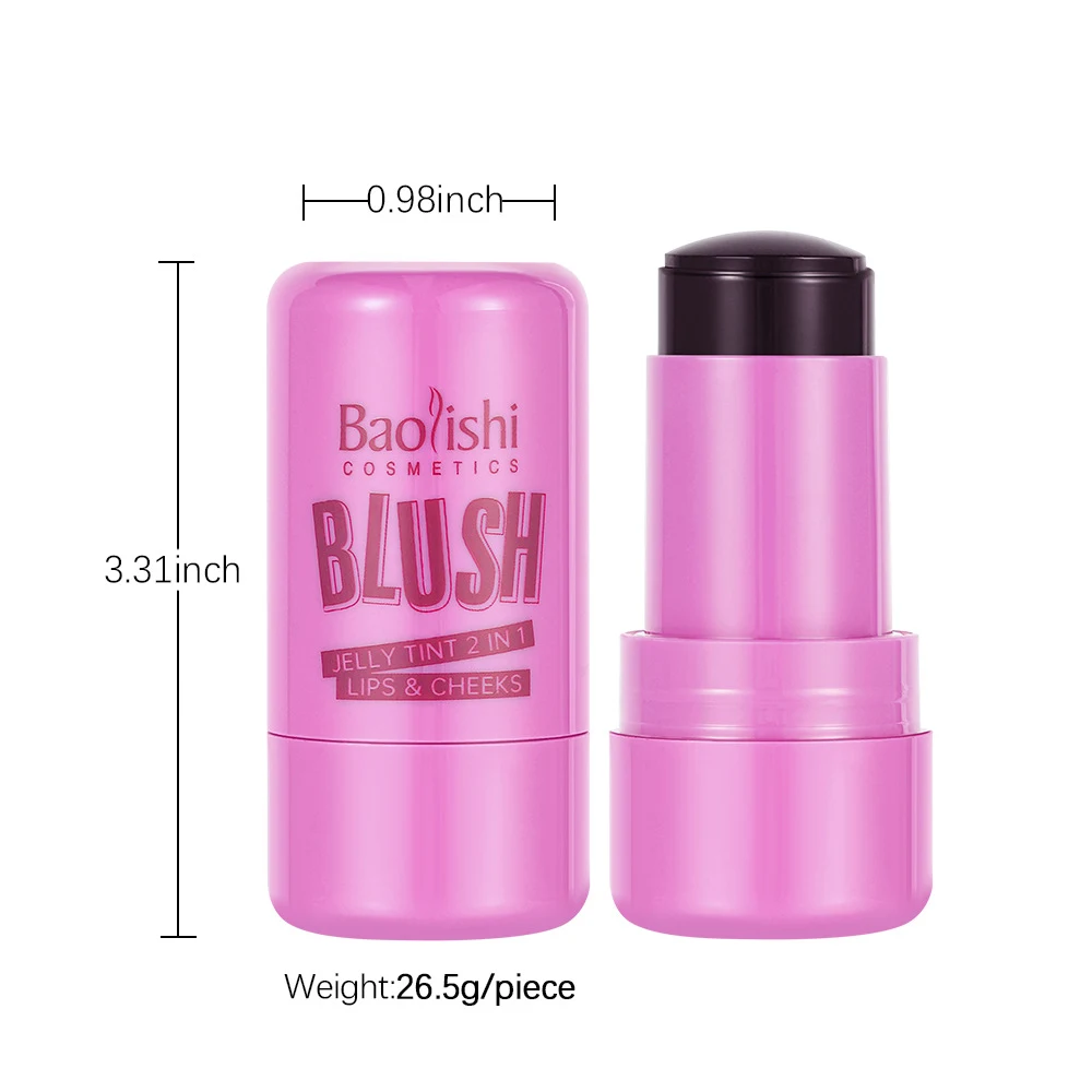 Shimmer Jelly Blush Makeup Paste for a Natural Glow. Lightweight blush paste for cheeks, providing a subtle shimmer and — photo 3