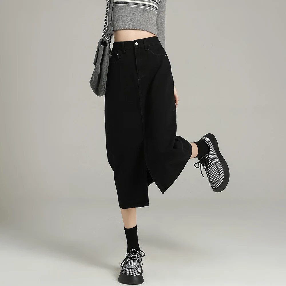 Title 3, Womens Black Skirt Spring And Autumn A versati...