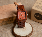 Relógio de quartzo masculino Joia de moda europeia e americana Relógio de bambu elegante e moderno Design personalizado para um visual sofisticado — foto 8