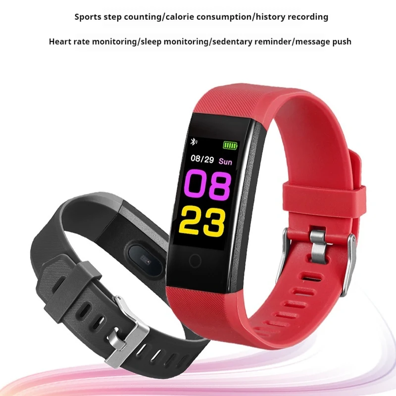 Title 4, Smart Color Screen Sport Bracelet Tracks Steps ...