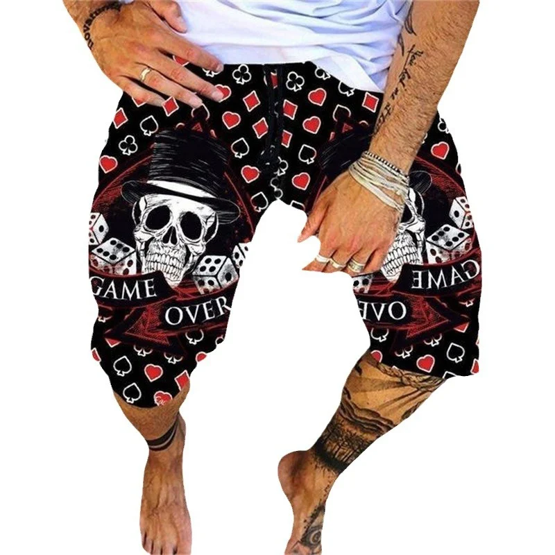 Retro Casual 3D Digital Printed Beach Shorts. Comfortable, breathable, and stylish shorts perfect for summer beach days. — photo 5