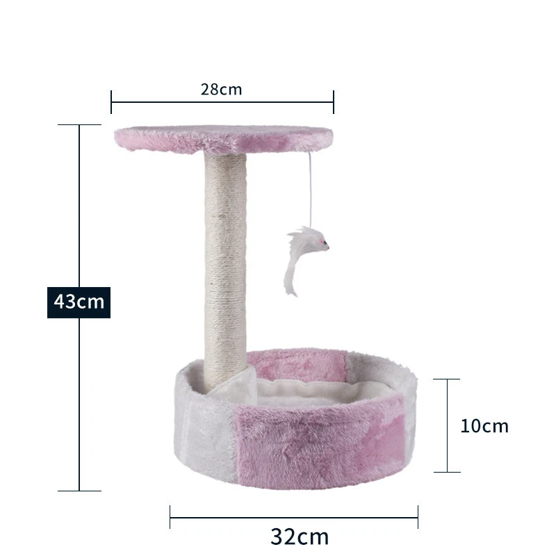 Title 1, Cat climbing frame with integrated litter box a...