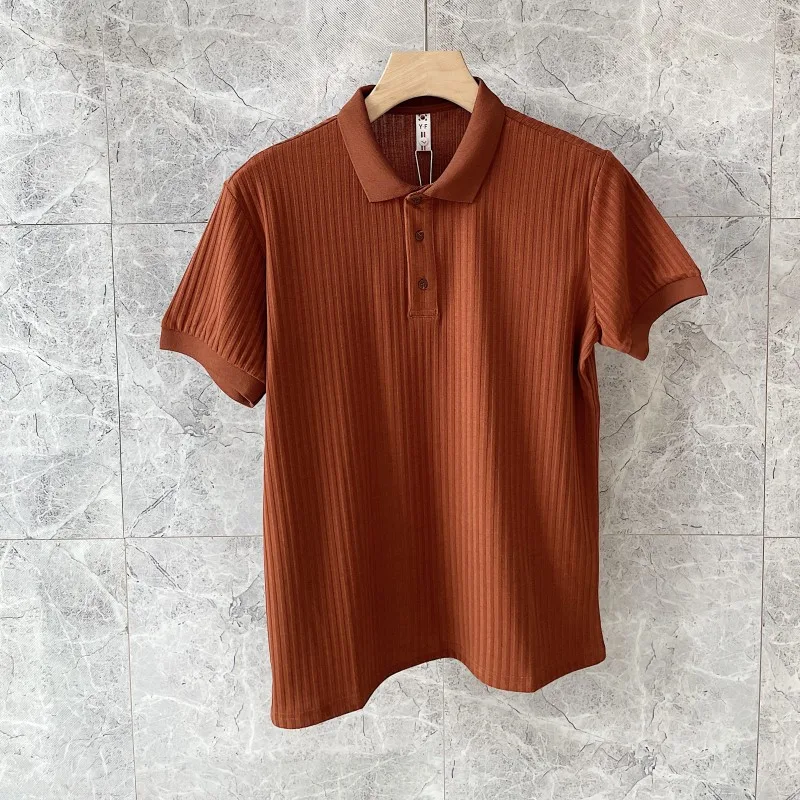 Men's Summer T-shirt, Thin Lapel, Short Sleeve, breathable and lightweight, perfect for hot weather, comfortable and sty — photo 5