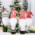 Enfeite de Natal para a ponta da árvore, Boneca sem rosto com chapéu vermelho, Decore sua árvore de Natal com facilidade e alegria. — foto 2