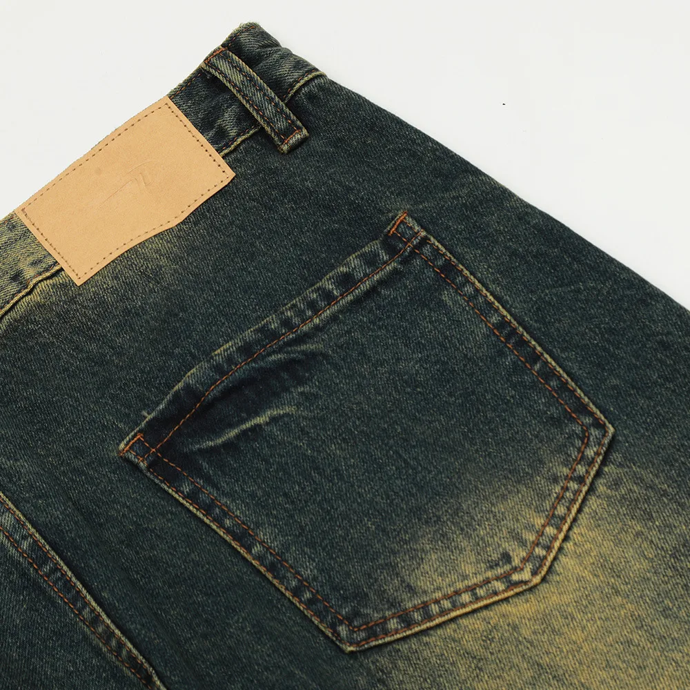 Retro Washed And Worn Jeans For Men Experience vintage style with modern comfort. Soft denim, perfect fit, and a timeles — photo 10