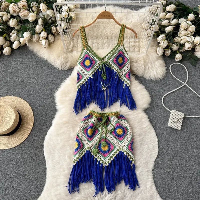 Title 3, Summer Wear Ethnic Style Overall Dress Set Women