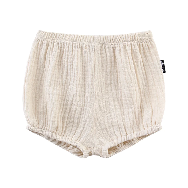 Bebine pamučne krep šortsevi letnje prozračne lagane pantalone bebi gaćice, idealne za leto, udobne i lake za bebu. — foto 5